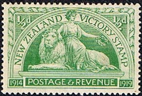 New Zealand 1920 Peace Victory SG 453 Fine Mint