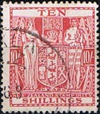New Zealand 1931 Arms Postal Fiscal SG F155 Fine Used