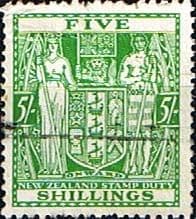 New Zealand 1931 Arms Postal Fiscal SG F172 Fine Used