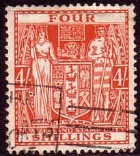 New Zealand 1931 King George V Postal Fiscal SG F 148 Fine Used