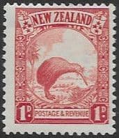 New Zealand 1935 Brown Kiwi SG 557c Fine Mint