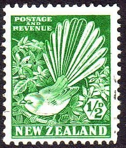 New Zealand 1935 Collared Grey Fantail Bird SG 556 Fine Mint