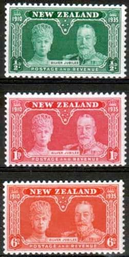 New Zealand 1935 King George V Silver Jubilee Set Fine Mint