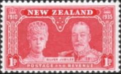 New Zealand 1935 King George V Silver Jubilee SG 574 Fine Mint