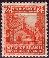 New Zealand 1935 SG 559 Maori Carved House Fine Mint