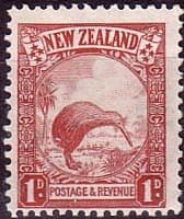 New Zealand 1936 SG 578 Brown Kiwi Fine Mint