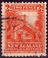 New Zealand 1936 SG 580b Maori Carved House Fine Used