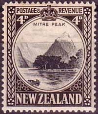 New Zealand 1936 SG 583c Mitre Peak Fine Used