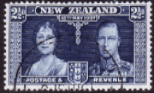 New Zealand 1937 Coronation SG 600 Fine Used