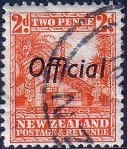 New Zealand 1938 King George VI Official SG O123 Fine Used