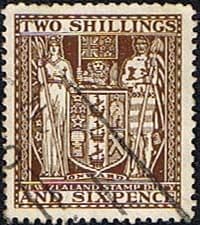 New Zealand 1940 Arms Postal Fiscal SG F193 Fine Used