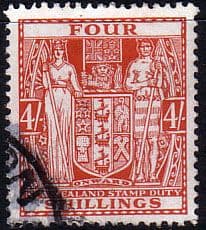 New Zealand 1940 Arms Postal Fiscal SG F194 Fine Used