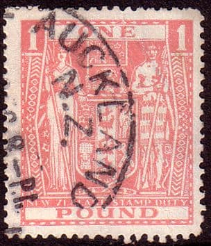 New Zealand 1940 Arms Postal Fiscal SG F203 Fine Used