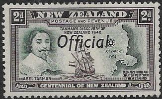 New Zealand 1940 Centennial Official SG O144 Fine Mint
