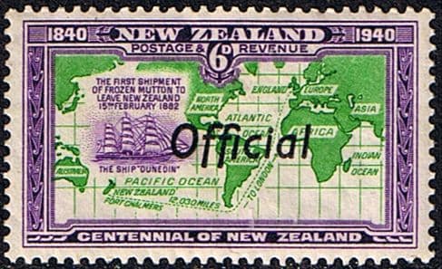 New Zealand 1940 Centennial Official SG O148 Fine Mint