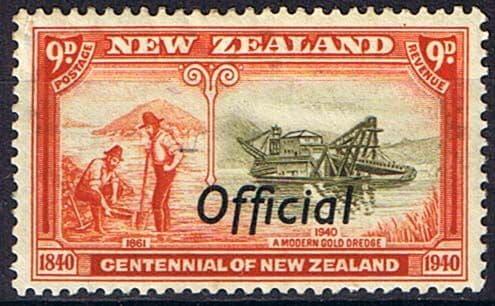 New Zealand 1940 Centennial Official SG O150 Fine Mint