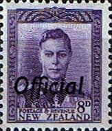 New Zealand 1947 George VI Head SG O155 Fine Mint