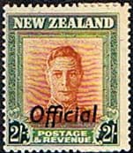 New Zealand 1947 George VI Head SG O158 Fine Mint