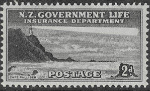 New Zealand 1947 Lighthouses SG L44 Fine Mint