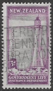 New Zealand 1947 Lighthouses SG L46 Fine Used