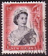 New Zealand 1953 Queen Elizabeth SG 732 Fine Used