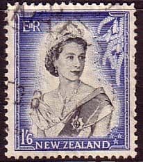 New Zealand 1953 Queen Elizabeth SG 733 Fine Used