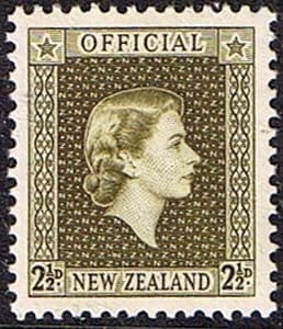 New Zealand 1954 Queen Elizabeth Official SG O162 Fine Mint