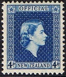 New Zealand 1954 Queen Elizabeth Official SG O164 Fine Mint