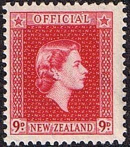New Zealand 1954 Queen Elizabeth Official SG O165 Fine Mint