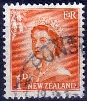 New Zealand 1955 Queen Elizabeth SG 745 Fine Used