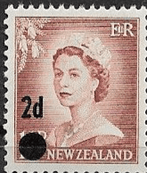 New Zealand 1958 Queen Elizabeth Overprint SG 763 Fine Mint
