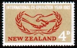 New Zealand 1965 International Co-operation Year Fine Mint
