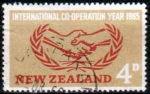 New Zealand 1965 International Co-operation Year Fine Used
