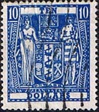 New Zealand 1967 Arms Postal Fiscal Decimal SG F222a Fine Used