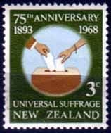 New Zealand 1968 SG 890 Universal Suffrage Fine Used