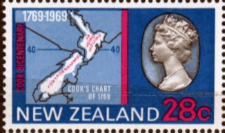 New Zealand 1969 Cook Landing Corner SG 909 Fine Mint