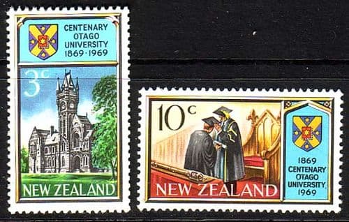 New Zealand 1969 Otago University Set Fine Mint