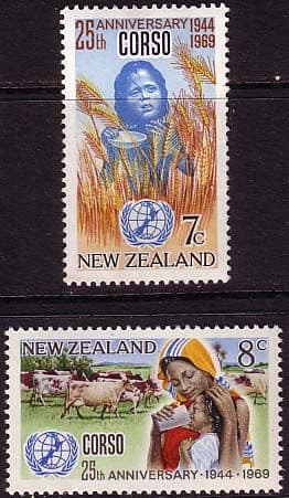 New Zealand 1969 SG 911/912 CORSO Set Fine Mint
