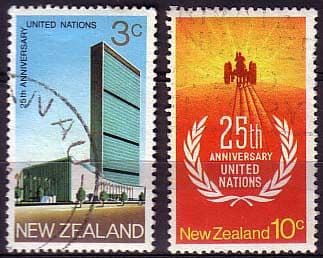 New Zealand 1970 25th Anniv of United Nations Set Fine Used