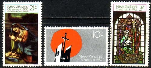 New Zealand 1970 Christmas Set Fine Mint