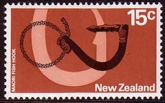 New Zealand 1970 SG 926 Maori Fish Hook Fine Mint