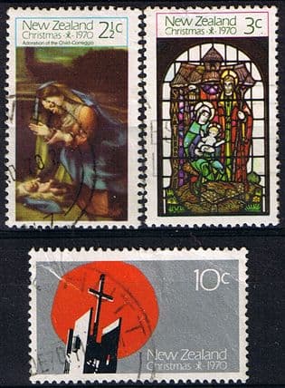 New Zealand 1970 SG 943 5 Christmas Set Fine Used