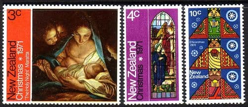 New Zealand 1971 Christmas Set Fine Mint