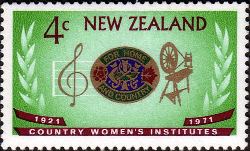 New Zealand 1971 Country Women's Institutes and Rotary International SG 848 Fine Mint