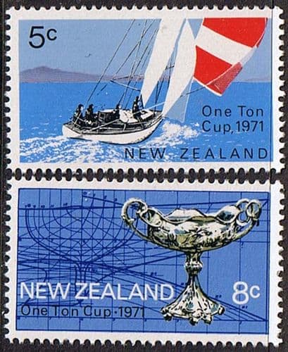 New Zealand 1971 One Ton Yacht Race Set Fine Mint