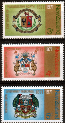 New Zealand 1971 SG 952 4 City Centenaries Set Fine Mint