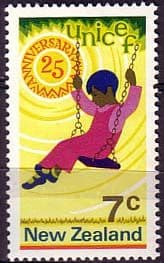 New Zealand 1971 SG 956 UNICEF Fine Mint