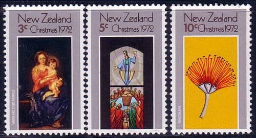 New Zealand 1972 Christmas Set Fine Mint