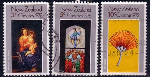 New Zealand 1972 Christmas Set Fine Used