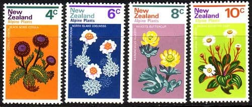 New Zealand 1972 SG 983 86 Alpine Plants Set Fine Mint